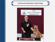 Tablet Screenshot of cooroorahcattledogs.com